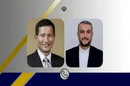 گفتگوی تلفنی وزیران خارجه ایران و سنگاپور