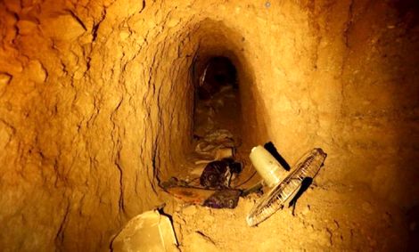 تونل های زیرزمینی داعش در کرکوک عراق کشف شد