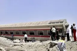 مقصران حادثه تصادف قطار طبس-یزد بازداشت شدند