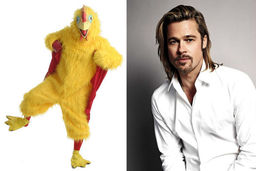 هنرپیشه‌ای که برای گذران زندگی لباس مرغ پوشید!