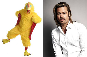 هنرپیشه‌ای که برای گذران زندگی لباس مرغ پوشید!