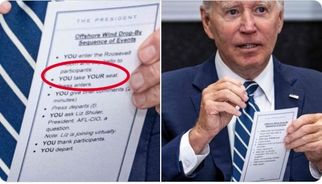 سرمشق جو بایدن برای جلوگیری از گاف دادن لو رفت