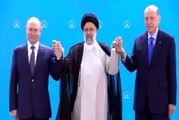 انتقاد آلمان از اردوغان برای حضور در عکس سه نفره با پوتین و رئیسی