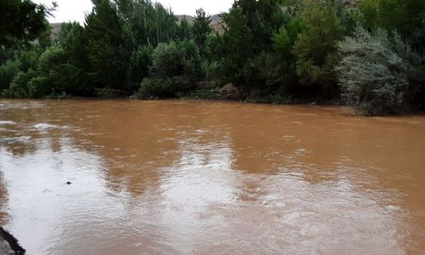 زاینده رود گل آلود شد