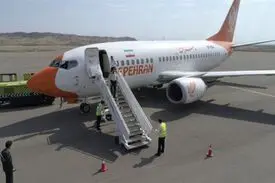 لاستیک هواپیمای پرواز تهران – مشهد پس از فرود ترکید