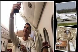 چوب حراج رونالدو به گران ترین و سریعترین هواپیما