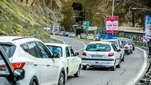ترافیک جاده چالوس فوق سنگین است