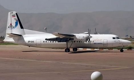 فرود اضطراری فوکر ۱۰۰ در فرودگاه اردبیل