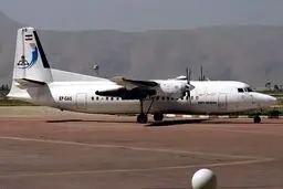 فرود اضطراری فوکر ۱۰۰ در فرودگاه اردبیل