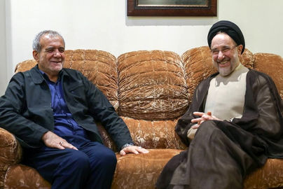 دیدار سید محمد خاتمی با مسعود پزشکیان