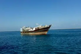 کشتی غرق شده در سواحل کویت مسافری نبود