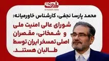 نجفی، کارشناس خاورمیانه: شمخانی و شورای عالی امنیت ملی، مقصران اصلی تمسخر ایران توسط طالبان هستند.