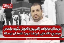 مسئول دفتر رائفی‌پور: عربستان می‌خواهد رائفی‌پور را تحویل بگیرد، براساس موضوع خاشقچی این‌ها مورد اطمینان نیستند