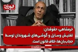 یک حقوقدان: تفتیش وسایل و گوشی‌های شهروندان توسط حجاب‌بان‌ها، خلاف قانون است.
