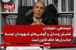 یک حقوقدان: تفتیش وسایل و گوشی‌های شهروندان توسط حجاب‌بان‌ها، خلاف قانون است.