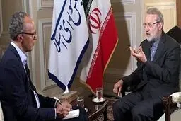 دفاع لاریجانی از برجام/ به چالش کشیدن خبرنگار آمریکایی درباره مذاکره