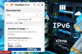 سهم IPv۶ در اینترنت ایران همچنان نزدیک به صفر؛ بازگشت کامل به IPv۴ فشار بر شبکه را افزایش داده است