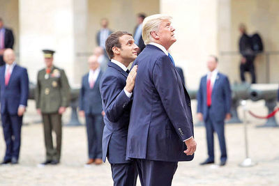 مکرون ۳ هدف ترامپ را لو داد