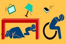 توصیه های ایمنی، حین وقوع زلزله