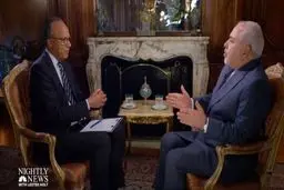 پاسخ ظریف به سوال خبرنگار آمریکایی در مورد «مذاکره بر سر برنامه موشکی ایران»