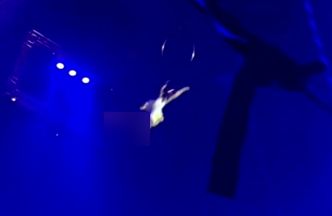 لحظه وحشتناک سقوط زن آکروبات باز از ارتفاع ۱۱ متری! + فیلم