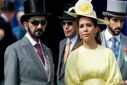 تصاویری از همسر حاکم دبی در دادگاه بریتانیا