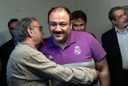 مهران غفوریان و امیر نوری در هیات مداح معروف/ عکس