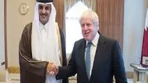 تاکید جانسون و امیر قطر بر پایان جنگ در یمن