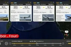 حرکت چندین هواپیمای سوخت رسان آمریکایی دیگر به سمت خاورمیانه