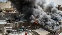 حادثه آتش سوزی در خیابان سعدی تهران+ ویدیو