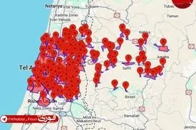 قلب تل آویو زیر آتش موشک های ایرانی 