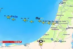 خروج گسترده هواپیماهای اسرائیلی با ترافیک سنگین از سرزمین‌های اشغالی فلسطین