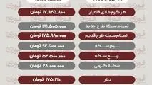قیمت طلا، سکه و دلار امروز شنبه 16 خرداد