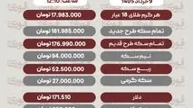 قیمت طلا، سکه و دلار امروز شنبه 9 خرداد