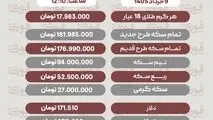 قیمت طلا، سکه و دلار امروز شنبه 9 خرداد