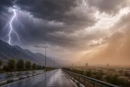 رگبار، رعدوبرق و گردوخاک در ۱۷ استان/هشدار آبگرفتگی و خسارت به سازه‌ها