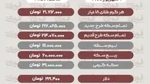 آخرین قیمت طلا، سکه، دلار و سایر ارزها یکشنبه 1 مرداد 1405+ جدول 