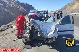 سانحه مرگبار در آزادراه اصفهان -نطنز با ۶ کشته