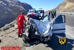 سانحه مرگبار در آزادراه اصفهان -نطنز با ۶ کشته