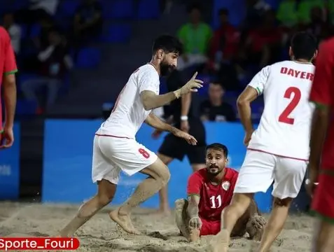 پایان بازی ایران 6-2 عمان ؛  ساحلی‌بازان ایران مقتدرانه قهرمان شدند
