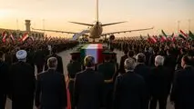 پیکر مطهر رهبر شهید وارد نجف شد/استقبال پزشکیان، نخست‌وزیر عراق و مردم در فرودگاه+ویدیو