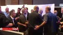 قطع کنفرانس خبری نتانیاهو به دلیل شلیک موشک‌های ایران و حزب‌الله