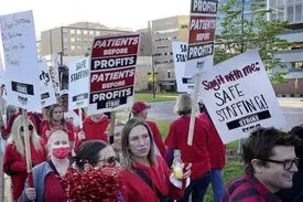 آمریکا| ادامه بزرگترین اعتصاب پرستاران در نیویورک 