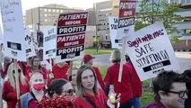 آمریکا| ادامه بزرگترین اعتصاب پرستاران در نیویورک 
