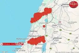 موج سوم حملات موشکی ایران علیه رژیم صهیونیستی، شمال و جنوب اراضی اشغالی زیر آتش موشک های ایرانی