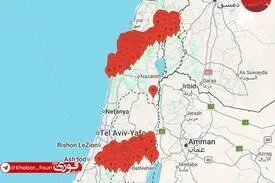 موج سوم حملات موشکی ایران علیه رژیم صهیونیستی، شمال و جنوب اراضی اشغالی زیر آتش موشک های ایرانی