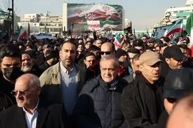 حضور پزشکیان، قالیباف و سیدحسن خمینی در اجتماع امروز تهران