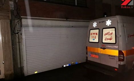 همسایه با قمه آمبولانس تهران را زمینگیر کرد / بیمار اورژانسی جان باخت + تصاویر