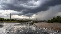 هشدار نارنجی سیلاب و تگرگ برای تهران/وزش باد بسیار شدید از چهارشنبه