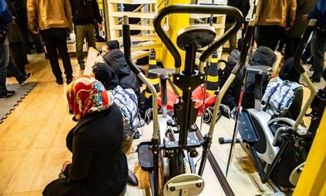 پلمپ باشگاه ورزشی مختلط در خیابان فرشته+تصاویر